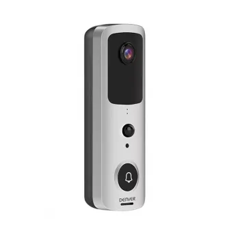 Sonerie video inteligenta Denver SHV-120, Wireless, Negru/argintiu