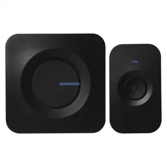 Sonerie wireless Emos DC P5728, semnalizare luminoasa, 52 tonuri, volum reglabil, 90 dB, 180 m, Negru