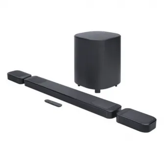 Soundbar JBL BAR 1000 (MK2), 7.1.4, 960W, Bluetooth, Dolby Atmos, DTS:X, Sateliti detasabili, Negru