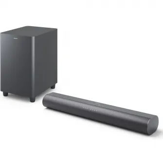 Soundbar Philips TAB6100/10, 2.1, 400W, Bluetooth, Subwoofer Wireless, Dolby Atmos, HDMI eARC, Negru