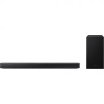 Soundbar Samsung HW-B650F, 3.1, 370W, Bluetooth, Wi-Fi, Subwoofer wireless, Dolby Audio, HDMI eARC, Negru