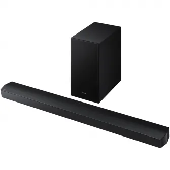 Soundbar Samsung HW-B750F, 5.1, 400W, Bluetooth, Wi-Fi, Subwoofer wireless, Dolby Audio, HDMI eARC, Negru