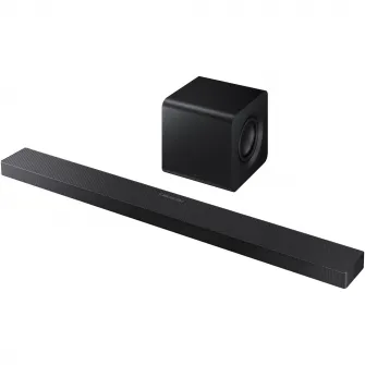 Soundbar Samsung HW-QS700F, 3.1.2, Bluetooth, Wi-Fi, Subwoofer wireless, Wireless Dolby Atmos, HDMI eARC, Negru Titan