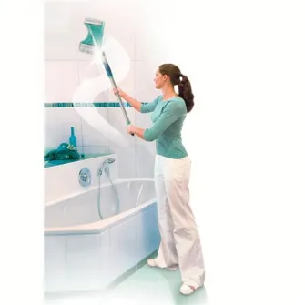 Spalator pentru baie Leifheit FlexiPad cu maner telescopic