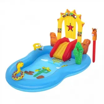Spatiu de joaca gonflabil Bestway, Wild West Play Center, 2.64m x 1.88m x 1.40m