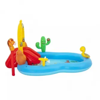 Spatiu de joaca gonflabil Bestway, Wild West Play Center, 2.64m x 1.88m x 1.40m