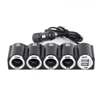 Splitter bricheta auto PNI Lighter 04 12V/24V 4 iesiri, 2xUSB, indicator LED