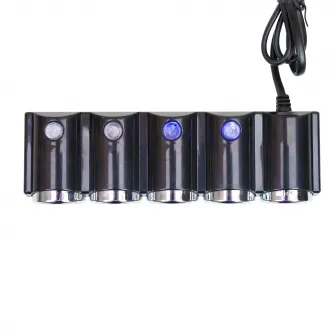 Splitter bricheta auto PNI Lighter 04 12V/24V 4 iesiri, 2xUSB, indicator LED