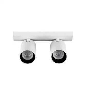 Spod LED RGB inteligent dublu Yeelight Smart Spotlight, Wi-Fi, 2xGU10, 700 lm, dimabil, lumina alba si colorata (2700-6500K), control vocal, Alb