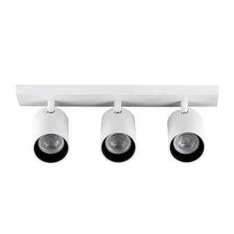 Spod LED RGB inteligent triplu Yeelight Smart Spotlight, Wi-Fi, 3xGU10, 1050 lm, dimabil, lumina alba si colorata (2700-6500K), control vocal, Alb