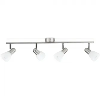 Spot luminos Philips Essentials Burlap, 4xE14, 4x40W, 14.5x69x19.5cm, Crom mat