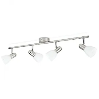 Spot luminos Philips Essentials Burlap, 4xE14, 4x40W, 14.5x69x19.5cm, Crom mat