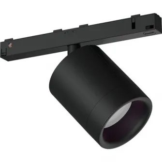 Spot luminos Philips Hue Perifo, Bluetooth si Zigbee, control vocal, bec 24V, LED RGB, 5.3W, 490 lm, lumina alba si colorata (2000-6500K), IP20, 12.8x17.7x6.7cm, Metal, Negru