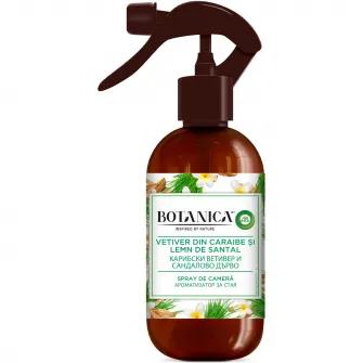 Spray de camera Vetiver din Caraibe si Lemn de Santal Botanica by Air Wick, 236 ml