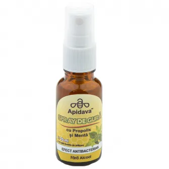 Spray de gura Apidava cu propolis si menta, 20 ml