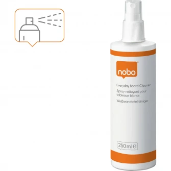 Spray NOBO, lichid, pentru curatare table si flipcharturi, uz zilnic, 250 ml