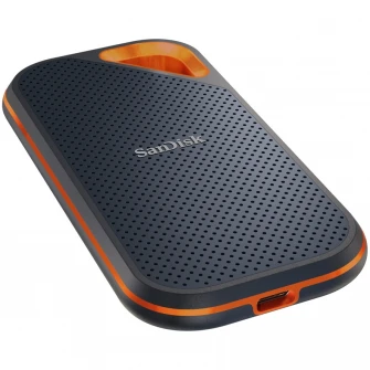 SSD Extern SanDisk Extreme PRO® V2, 2TB, NVMe, USB 3.2 Gen2x2, Aluminiu, protectie IP55