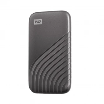 SSD Extern WD My Passport™ 500GB, USB 3.2 Gen2 Type-C/A, NVMe, Space Gray