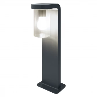 Stalp de exterior Ledvance Endura Classic Cascade Amber, E27, 25W, IP44, Aluminiu, Gri inchis, 50 cm