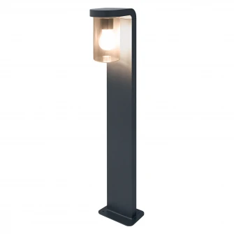 Stalp de exterior Ledvance Endura Classic Cascade Amber, E27, 25W, IP44, Aluminiu, Gri inchis, 80 cm