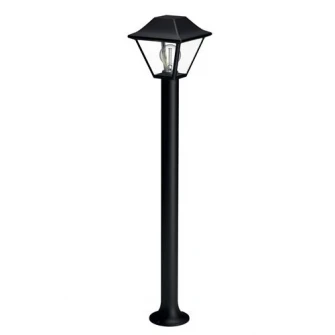 Stalp de gradina Philips Alpenglow, E27, 1x60W, IP44, Negru