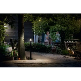Stalp de gradina Philips Alpenglow, E27, 1x60W, IP44, Negru