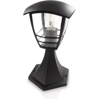 Stalp iluminat exterior Philips myGarden, E27, 60W, IP44, 30 cm, Negru