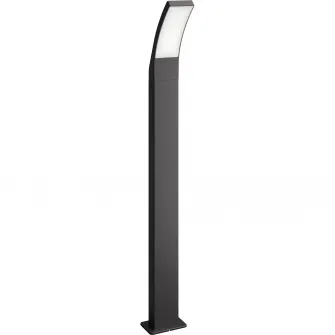 Stalp LED iluminat exterior Philips Splay, 12W, 1200 lm, temperatura lumina neutra (4000K), IP44, 96 cm, Antracit