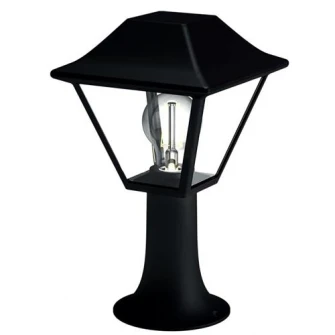 Stalp mic de gradina Philips Alpenglow, E27, 1x60W, IP44, Negru