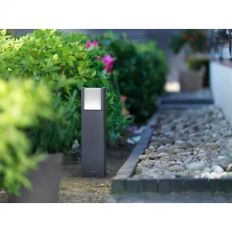 Stalp mic gradina Philips myGarden Arbour, 1x6W, IP44, Gri inchis