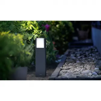 Stalp mic gradina Philips myGarden Arbour, 1x6W, IP44, Gri inchis