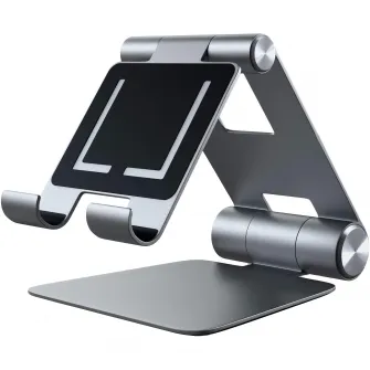 Stand ajustabil Satechi R1 din aluminiu pentur tableta sau laptop, Gri spatial