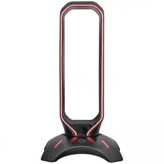 Stand casti Trust Cintar GXT 265, Iluminare RGB, Negru