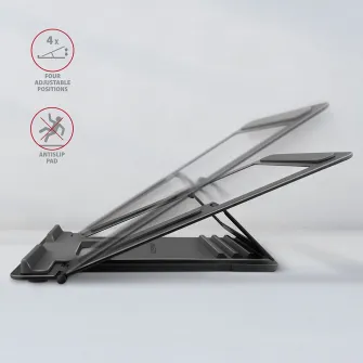 Stand de aluminiu pentru lapopuri cu dimensiuni intre 10 inch - 16 inch Axagon STND-L