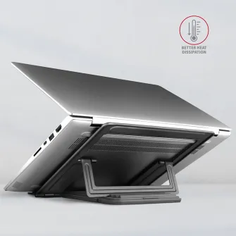 Stand de aluminiu pentru lapopuri cu dimensiuni intre 10 inch - 16 inch Axagon STND-L