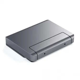 Stand  Hub Satechi din aluminiu pentru iPad Pro USB-C PD pana la 60W, 4K HDMI 60Hz, USB-A, SDcard, audio 3.5mm, Gri spatial