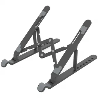 Stand laptop din plastic Orico PFB-A24 pliabil, Negru