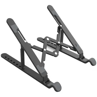 Stand laptop din plastic Orico PFB-A24 pliabil, Negru
