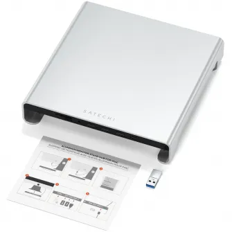Подставка и концентратор USB-C Satechi для iMac, серебристый