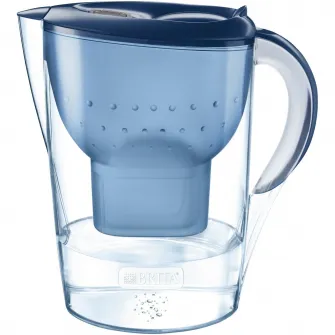 Starter pack cana filtranta Brita Marella XL, 3.5L, albastra + 2 filtre Maxtra PRO