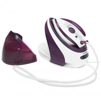 Statie de calcat Heinner HIS-D3007IX, 3000 W, 7 bar, 1.8 L, talpa ceramica, oprire automata, Violet
