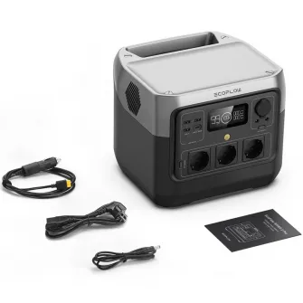 Statie de incarcare portabila EcoFlow Power Station River 2 Pro, 768 Wh, 4 X 800W, Wi-Fi, Bluetooth, iesire USB-A, AC, USB-C