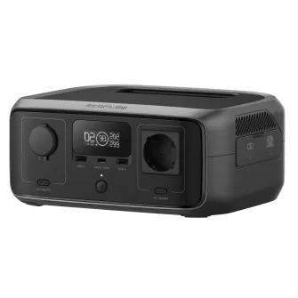 Statie de incarcare portabila Ecoflow River 3, 245 Wh, 600W, incarcare la priza si solar, 2 porturi USB-A, port USB-C 100W, AC, DC