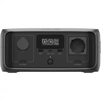 Statie de incarcare portabila EcoFlow River 3 UPS, 245 Wh, 600W, Negru