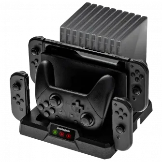 Statie de incarcare si suport Snakebyte Nintendo Switch Dual Charge Base S