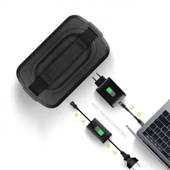 Statie electrica portabila Xtorm Xtreme Power XP300U, 281Wh, 300W AC iesire, USB Quick Charge 3.0 18 W, 2xUSB 15.5 W, incarcator auto 120W 12V, 2x60W 5.5mm DC iesire, Negru