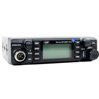 CB PNI Escort HP 9001 PRO ASQ Регулируемая радиостанция, AM-FM, 12 В / 24 В, 4 Вт, сканирование, двойное прослушивание, ANL, многоцветный экран
