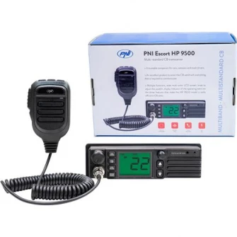 HP PN00 Escort Многостандартная радиостанция HP 9500, ASQ, VOX, Scan, 4 Вт, AM-FM, источник питания 12 В / 24 В, вилка прикуривателя в комплекте