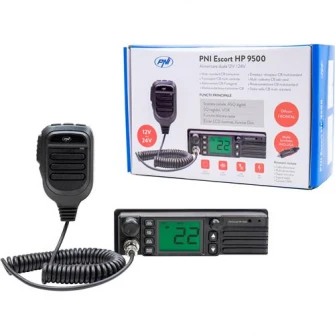 HP PN00 Escort Многостандартная радиостанция HP 9500, ASQ, VOX, Scan, 4 Вт, AM-FM, источник питания 12 В / 24 В, вилка прикуривателя в комплекте