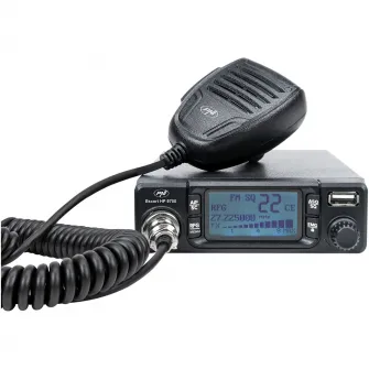 Statie radio CB PNI Escort HP 9700 USB, ANC, ASQ, alimentare 12V / 24V, mufa de bricheta inclusa